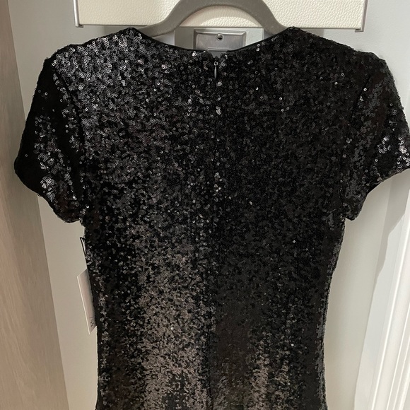 Bailey 44 Black Sequin BNWT short sleeve Top, size small (4) retails $188!! - Picture 5 of 6